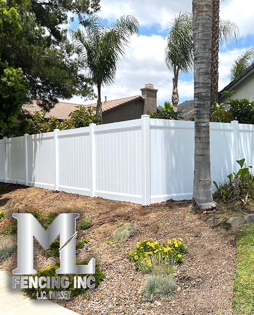 ML Fencing Inc Vinyl, Wood, Iron and Chain Link Fences contractor in Perris ca