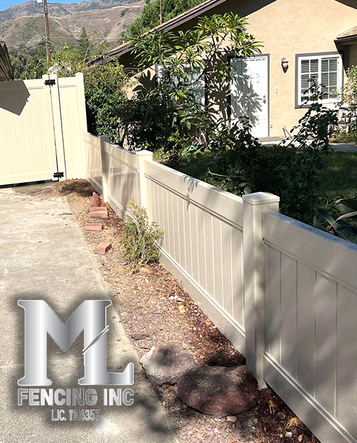 ML Fencing Inc Vinyl, Wood, Iron and Chain Link Fences contractor in Perris ca
