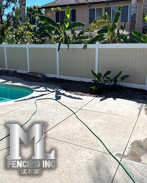ML Fencing Inc Vinyl, Wood, Iron and Chain Link Fences contractor in Perris ca